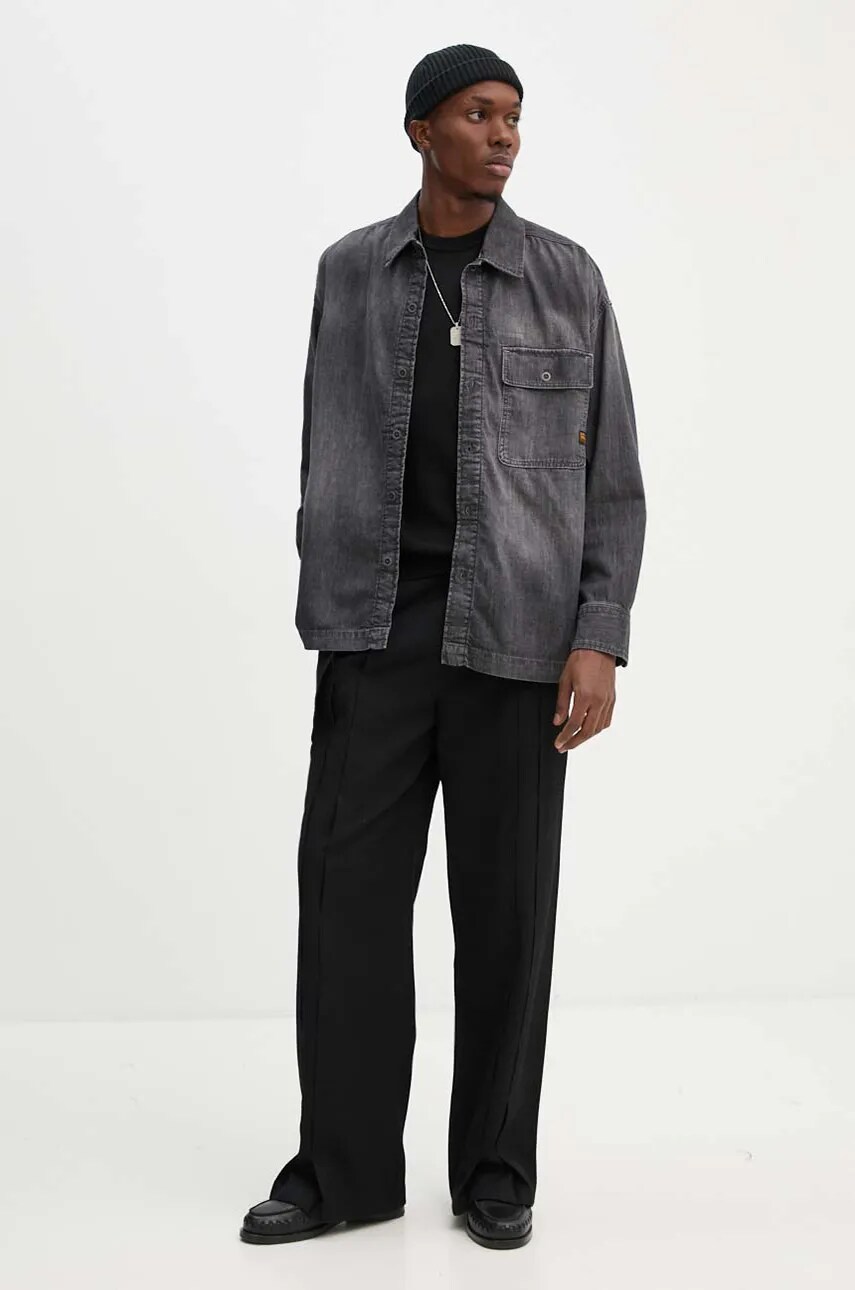 Вовняний светр G-Star Raw чоловічий колір чорний легкий D25174-D847