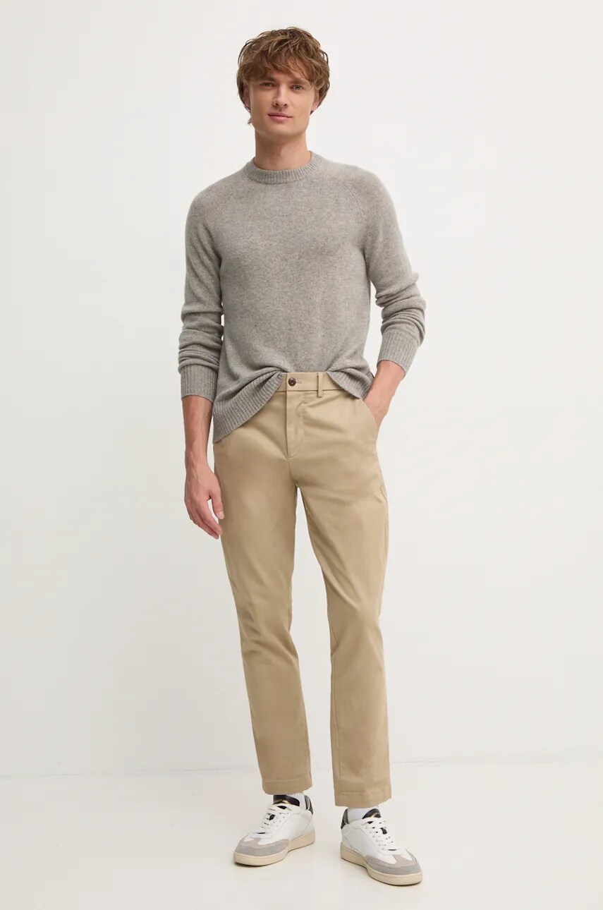 Вовняний светр Calvin Klein чоловічий колір сірий  K10K113388