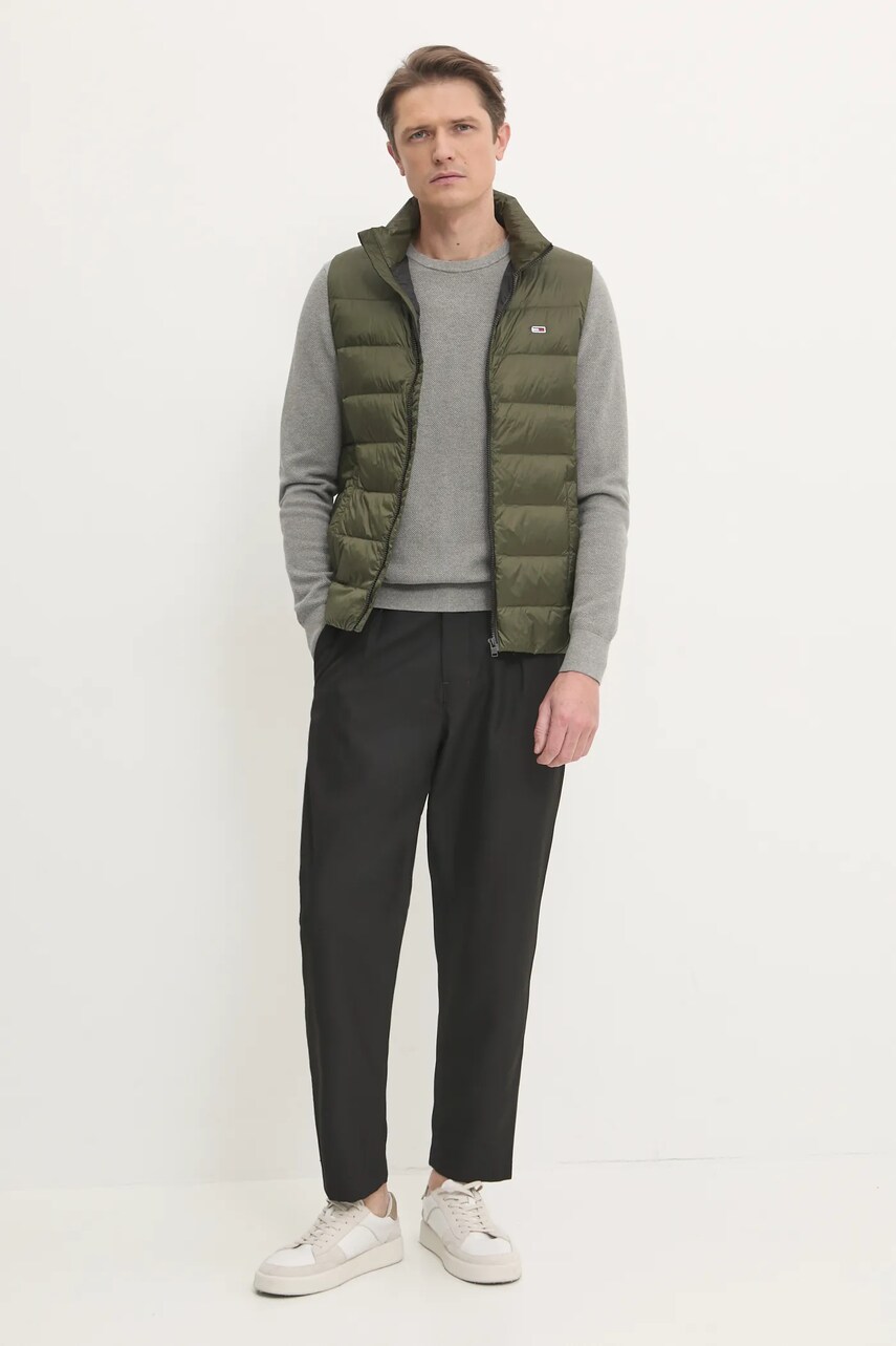 Бавовняний светр Tommy Hilfiger колір сірий легкий MW0MW36347
