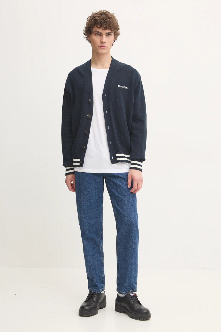 Джемпер Guess Jeans чоловічий колір синій M4BR38 Z3HM1