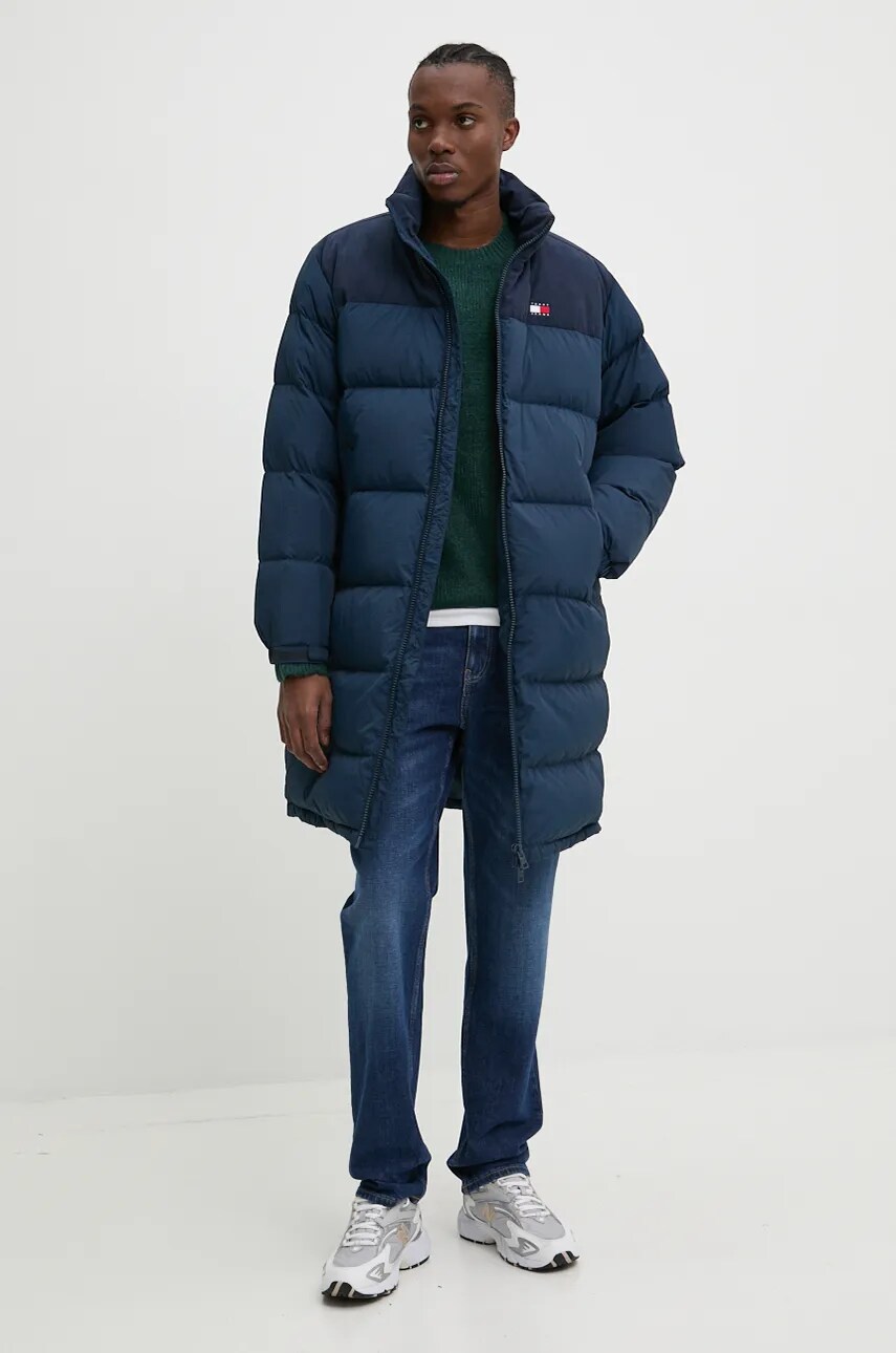 Светр Tommy Jeans чоловічий колір зелений  DM0DM19440