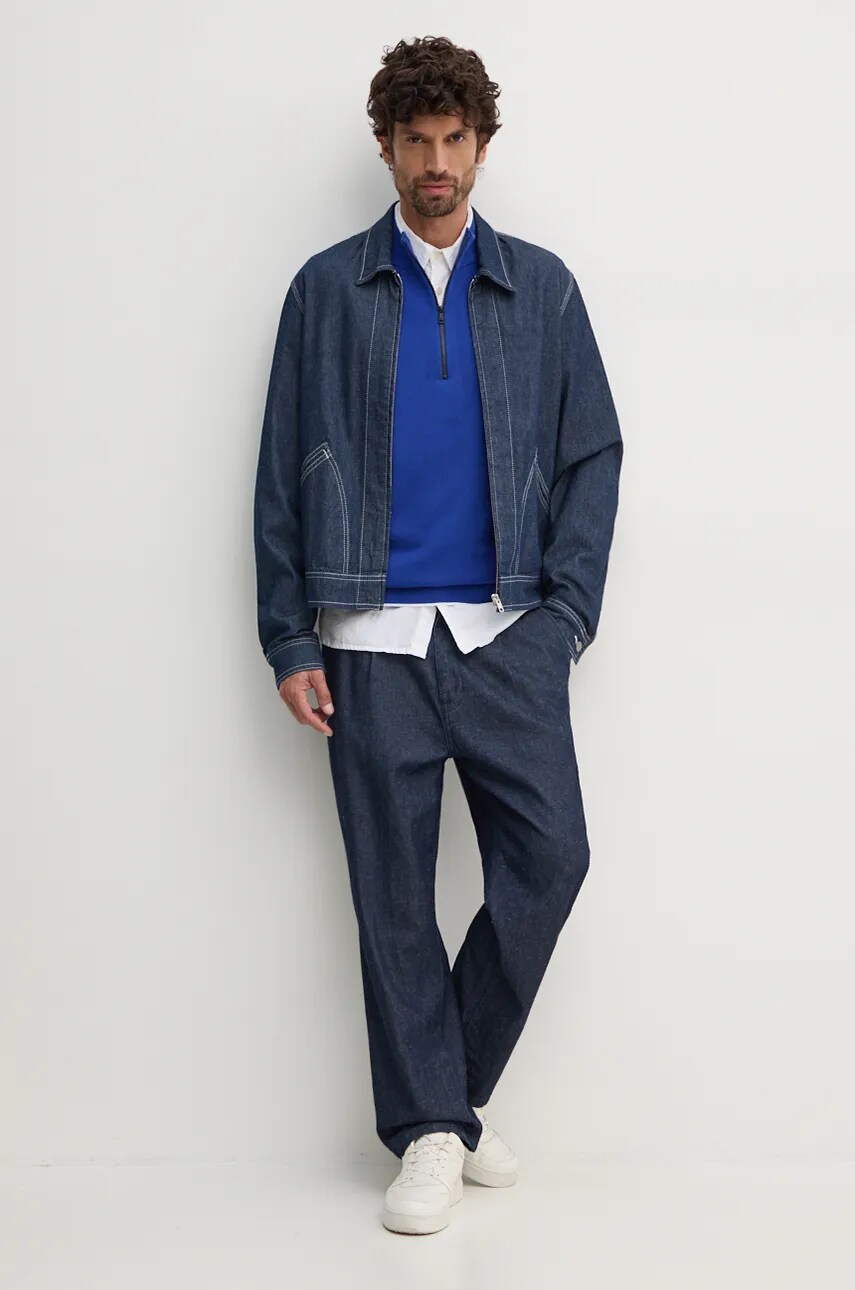 Бавовняний светр Red Bull Racing x Pepe Jeans Red Bull Racing x Pepe Jeans легкий півгольф RM700006