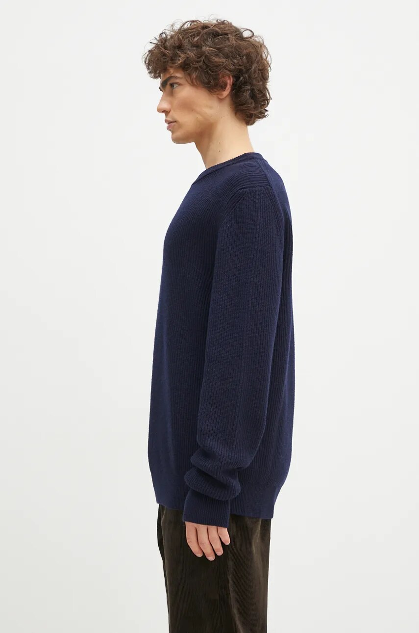 Вовняний светр Norse Projects Henning Merino Crew чоловічий колір синій  N45.0561.7004