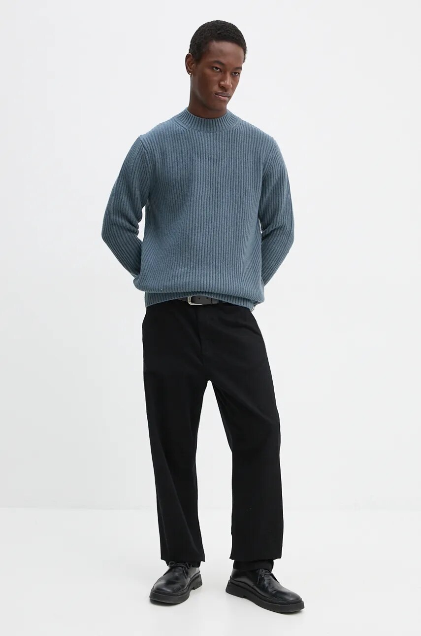 Вовняний светр G-Star Raw чоловічий колір сірий теплий D23731-D447
