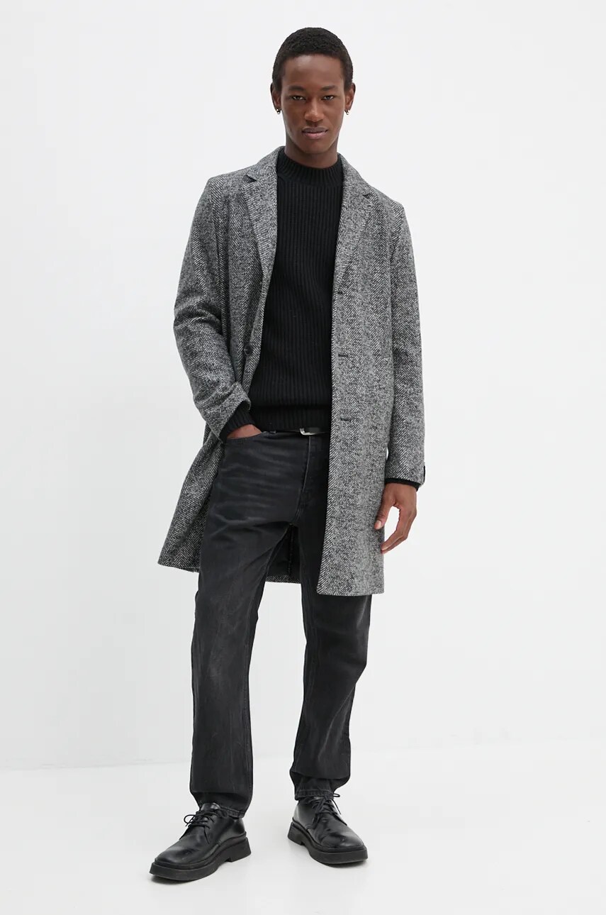 Вовняний светр G-Star Raw чоловічий колір чорний теплий D23731-D447