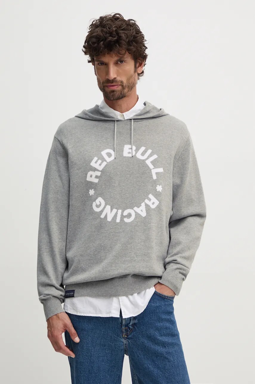 Бавовняний светр Red Bull Racing x Pepe Jeans Red Bull Racing x Pepe Jeans колір сірий легкий RU700001