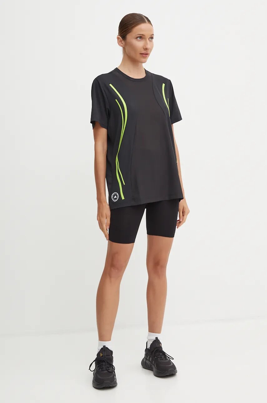 Шорти для бігу Compressport Run Under Control колір чорний з принтом середня посадка AW00009B