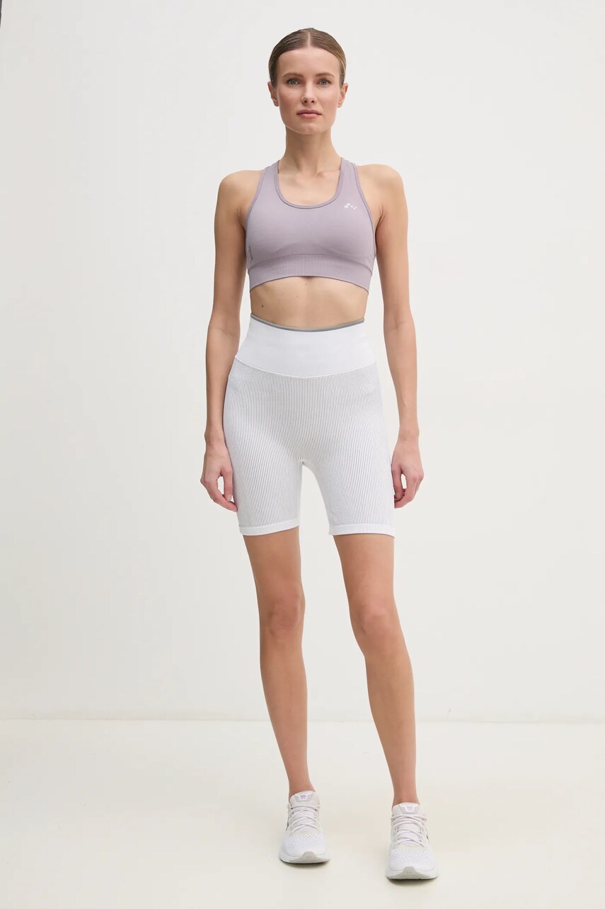 Купити Шорти для тренувань Calvin Klein Performance колір чорний однотонні висока посадка 00GWS4L735 – головне зображення