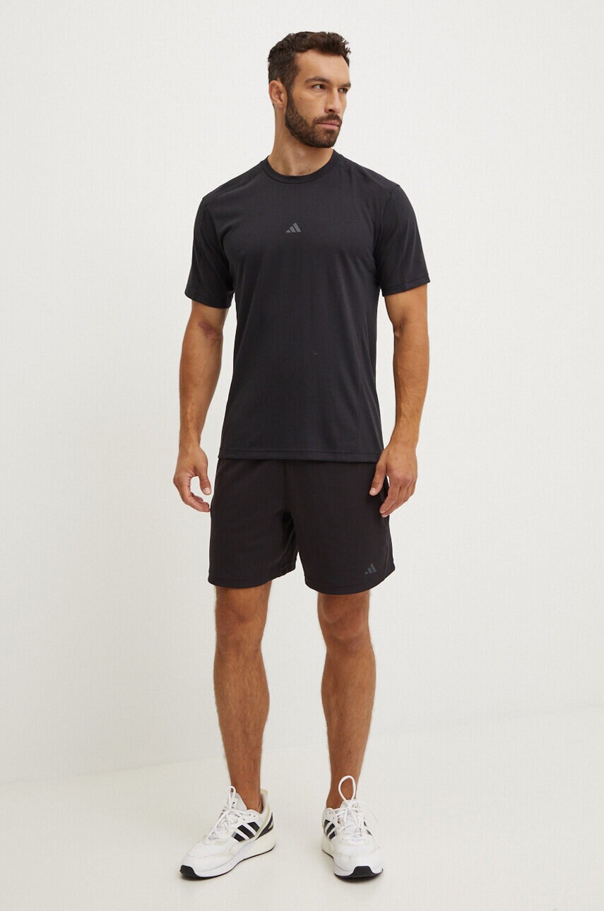 Шорти для тренувань adidas Performance Yoga колір чорний IC7285