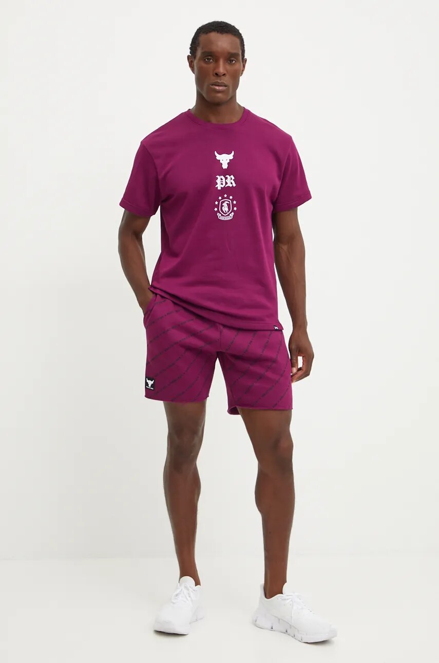Шорти Under Armour Project Rock чоловічі колір фіолетовий 1386885