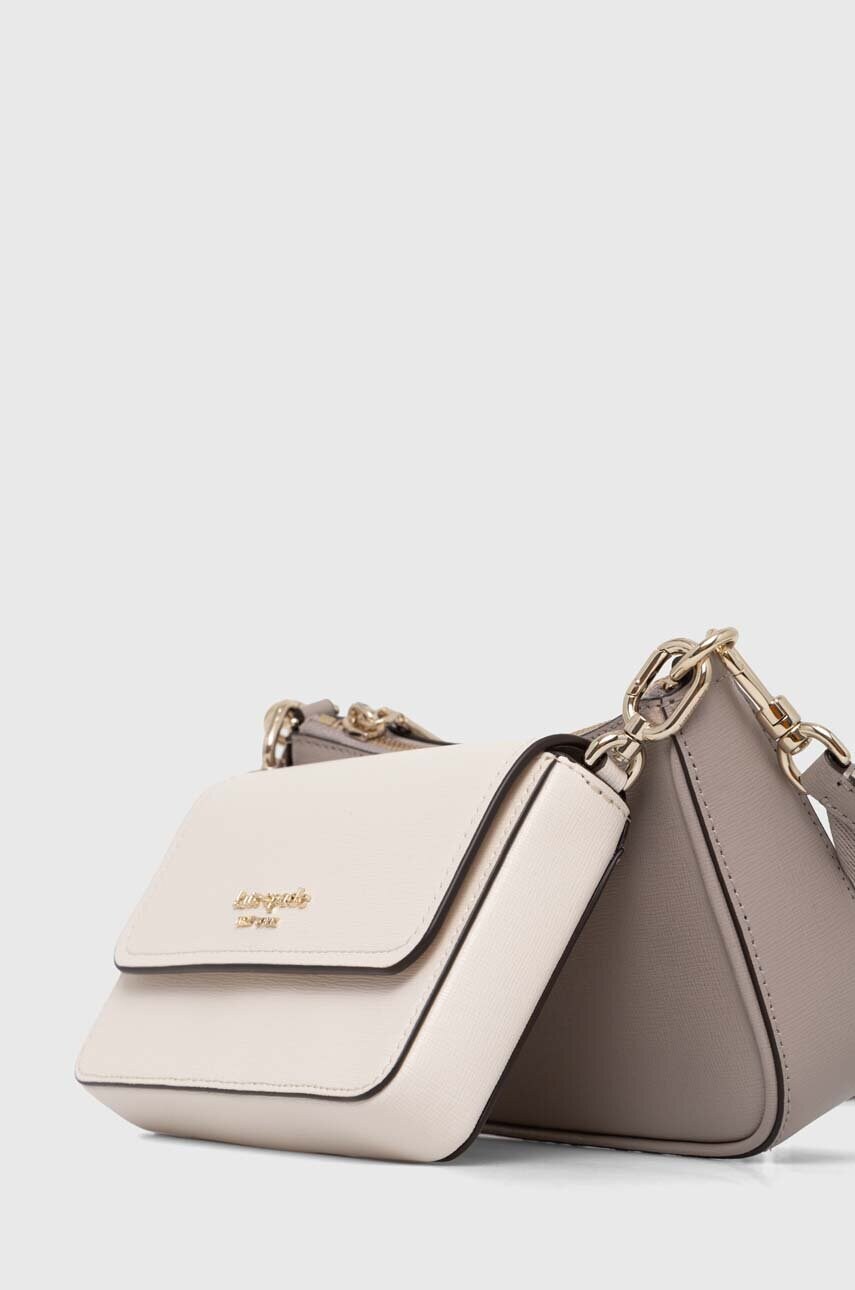 Шкіряна сумка Kate Spade колір бежевий KD051