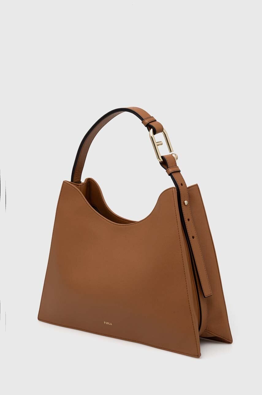 Шкіряна сумочка Furla колір бежевий WB01246 BX2045 RY000