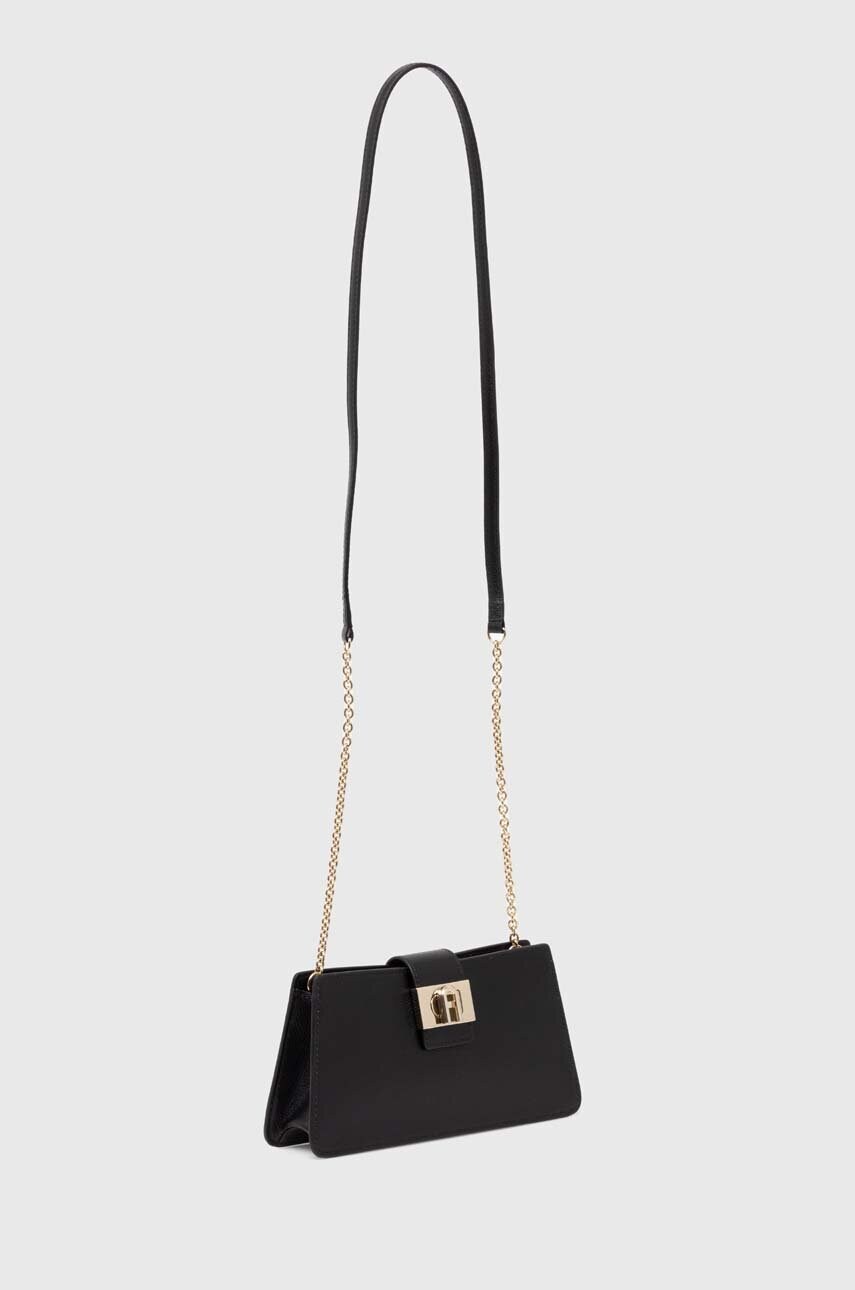 Шкіряна сумочка Furla колір чорний WE00592 ARE000 O6000
