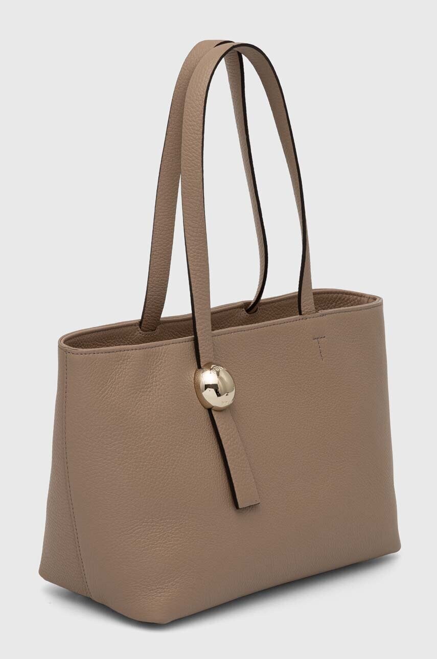 Шкіряна сумочка Furla колір бежевий WB01384 HSF000 1257S
