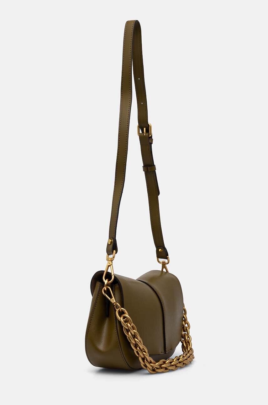 Шкіряна сумочка Gianni Chiarini HELENA ROUND колір зелений BS 9308 PRCK