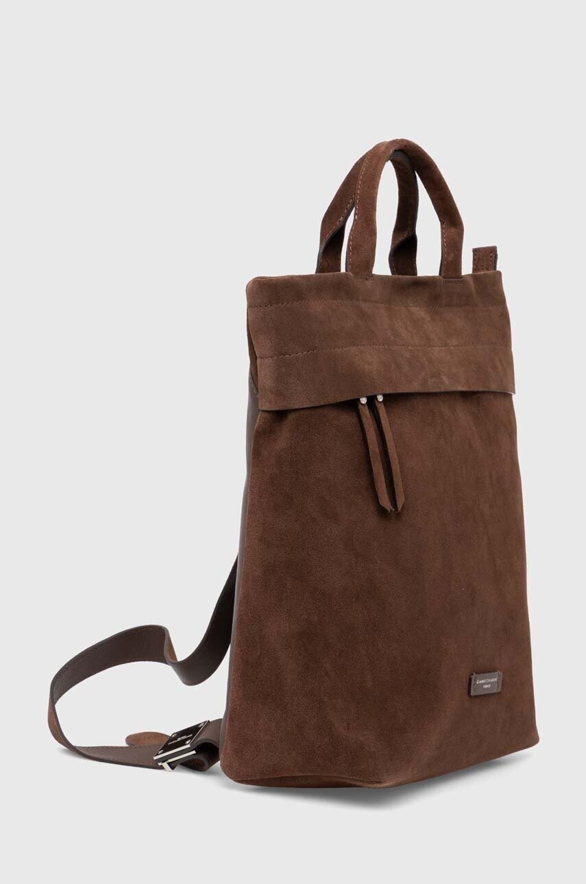 Замшевий рюкзак Gianni Chiarini ANDREA колір коричневий великий однотонний ZN 11076 CM-PL