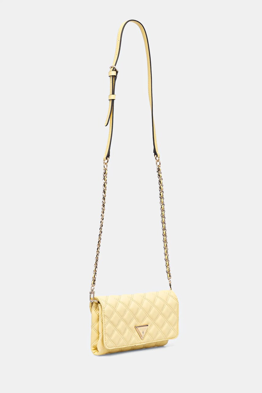 Клатч Guess GIULLY колір жовтий HWQG87 48750