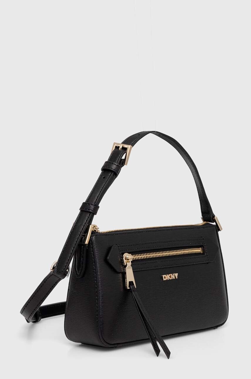 Шкіряна сумочка Dkny колір чорний R42HKE18