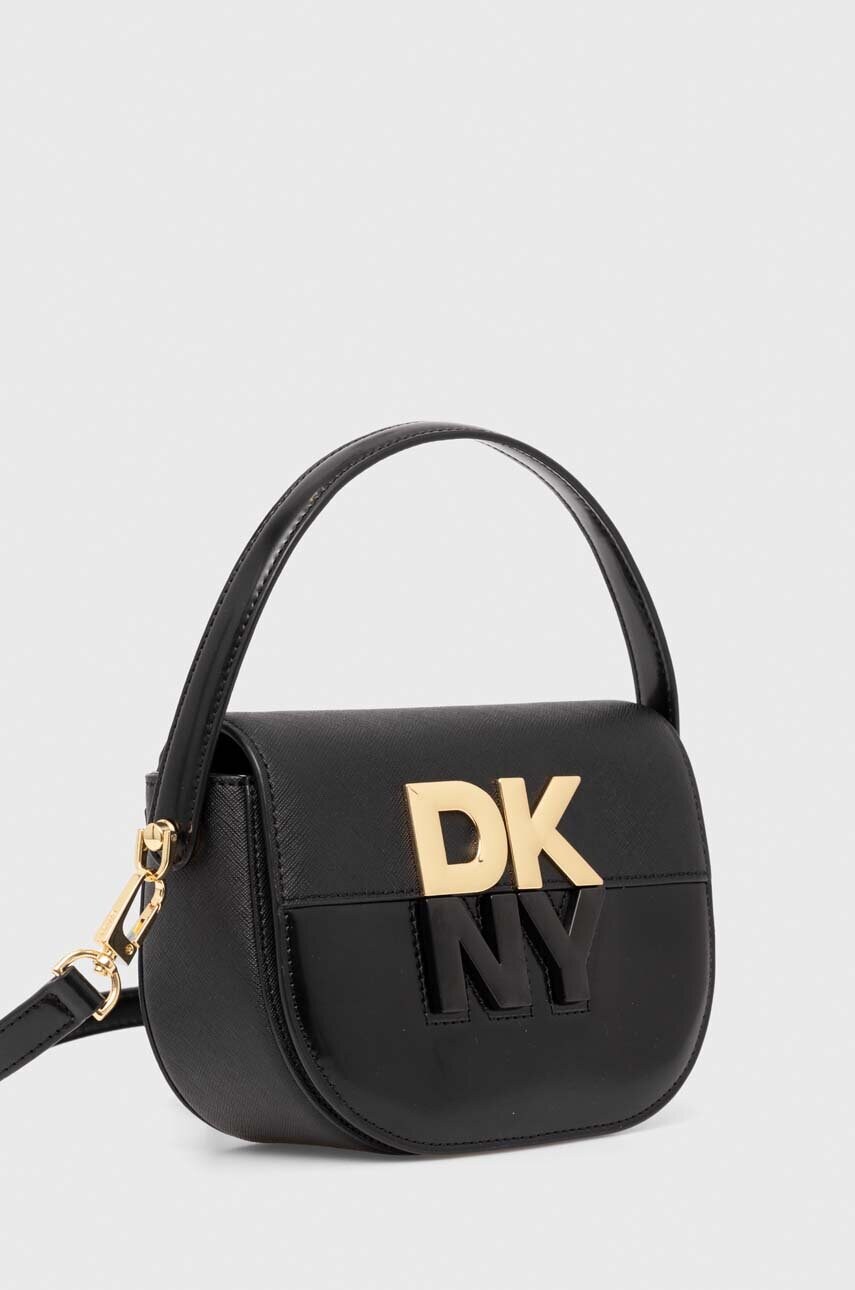 Шкіряна сумочка Dkny колір чорний R42EKE28