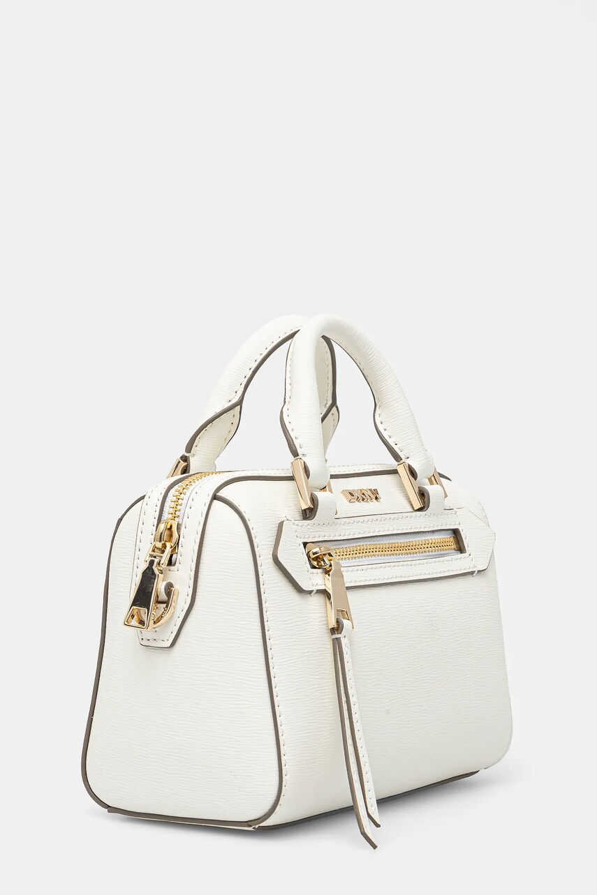 Шкіряна сумочка Dkny колір бежевий R42DKE19