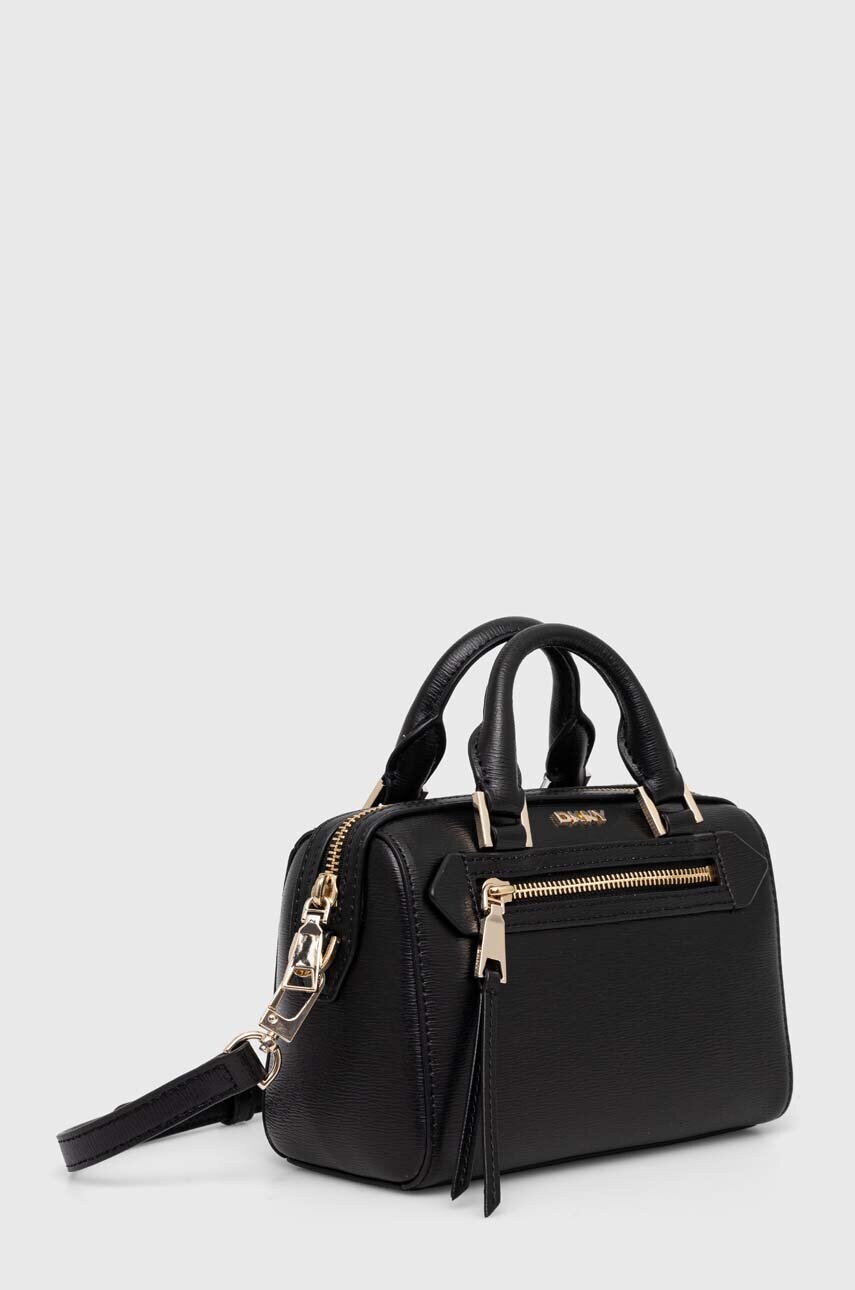 Шкіряна сумочка Dkny колір чорний R42DKE19