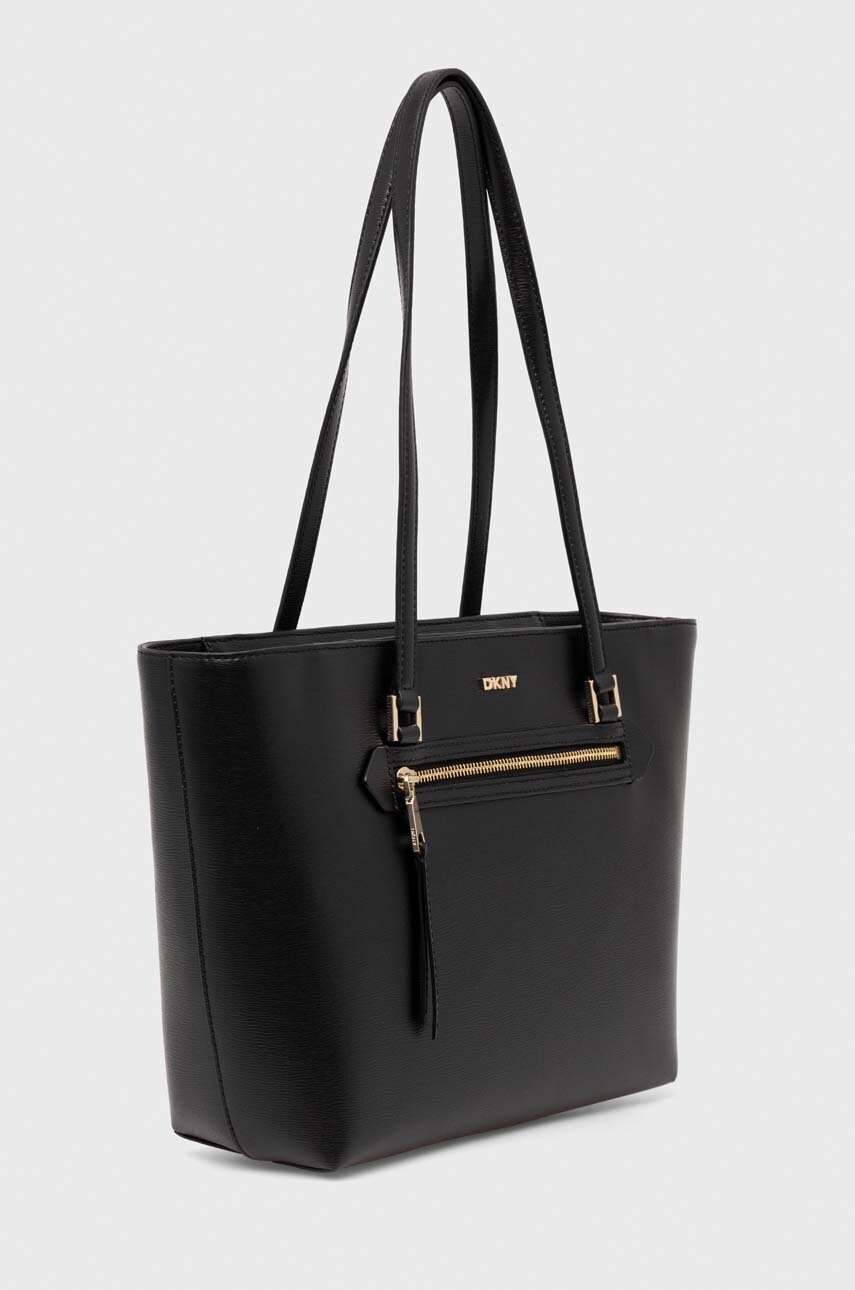 Шкіряна сумочка Dkny колір чорний R42A3E20