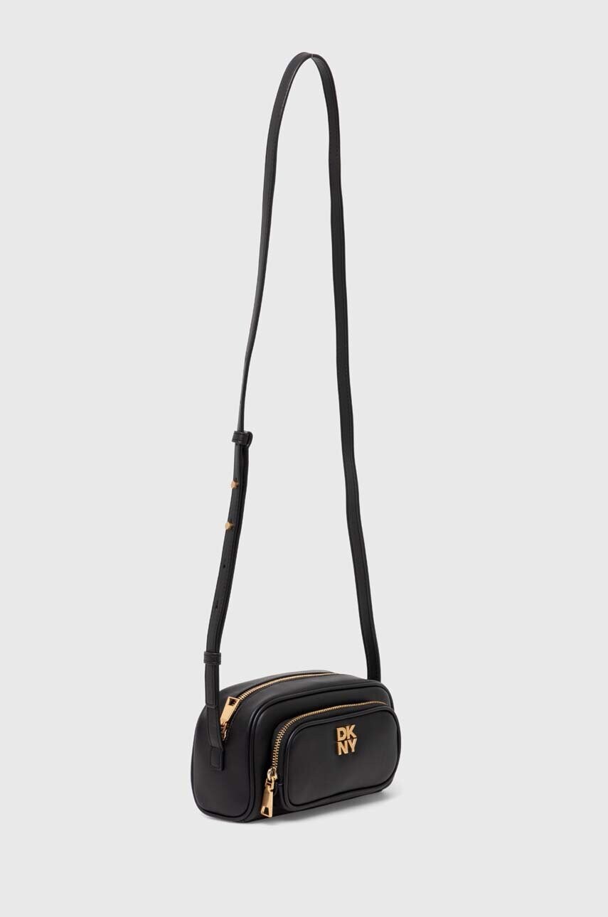 Шкіряна сумочка Dkny колір чорний R42EKE53