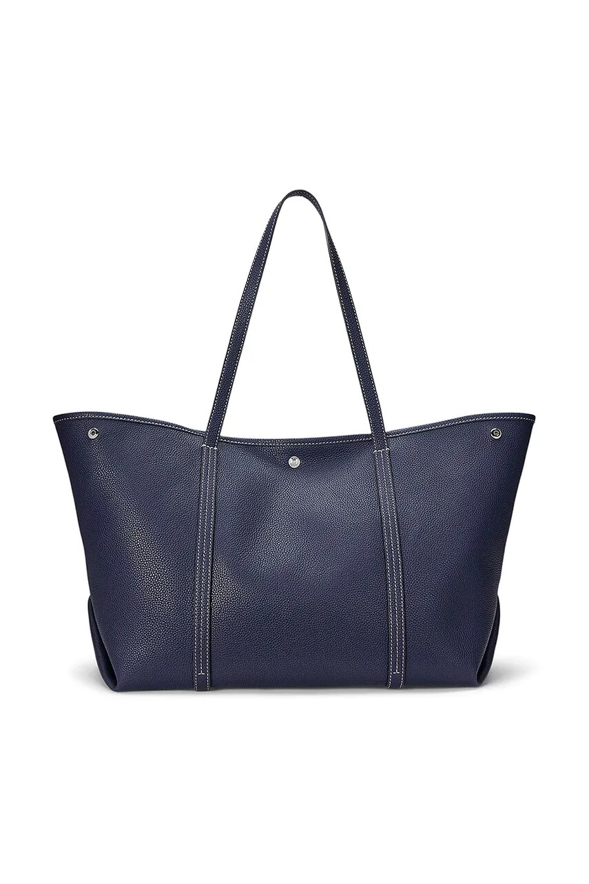 Шкіряна сумочка Lauren Ralph Lauren колір синій 431936094