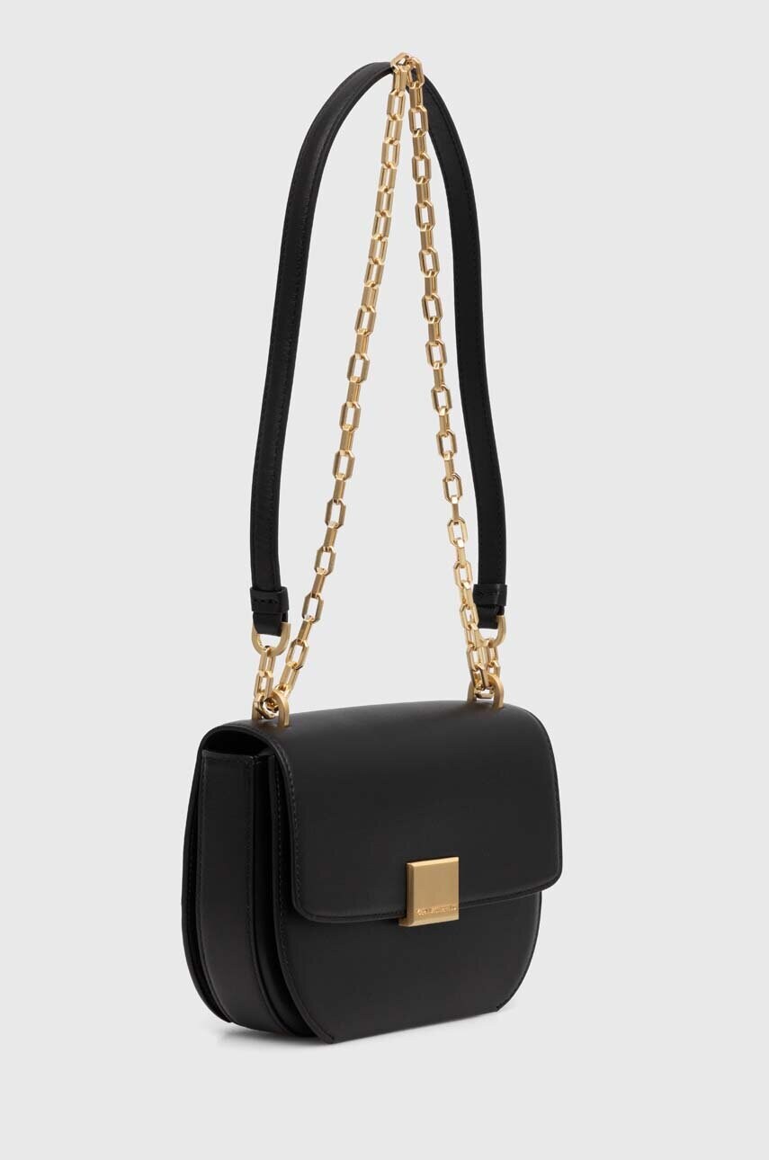 Шкіряна сумочка Karl Lagerfeld колір чорний 245W3057
