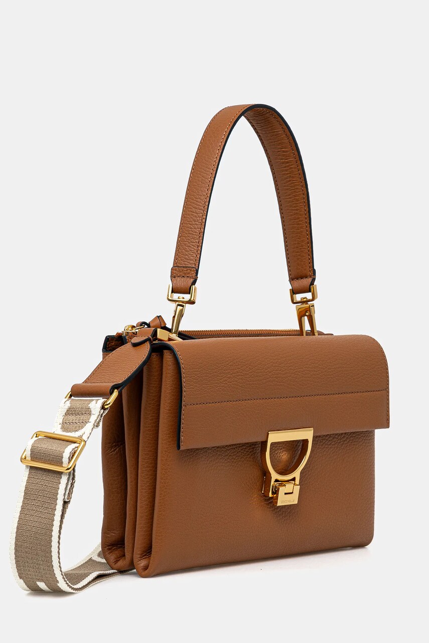 Шкіряна сумочка Coccinelle ARLETTIS SIGNATURE колір коричневий E1 ND8 12 08 01