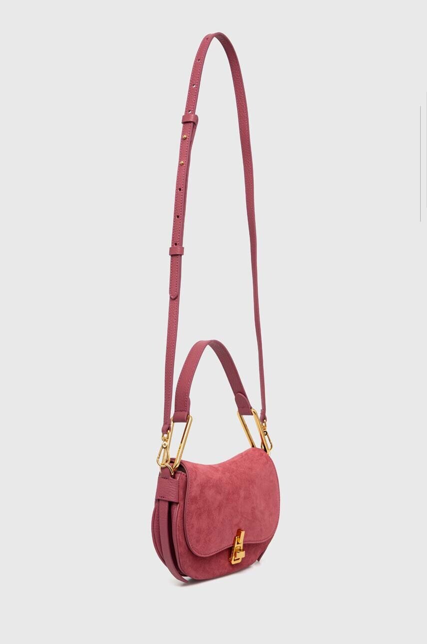 Шкіряна сумочка Coccinelle MAGIE SUEDE BIM колір рожевий E1 PQS 58 01 01