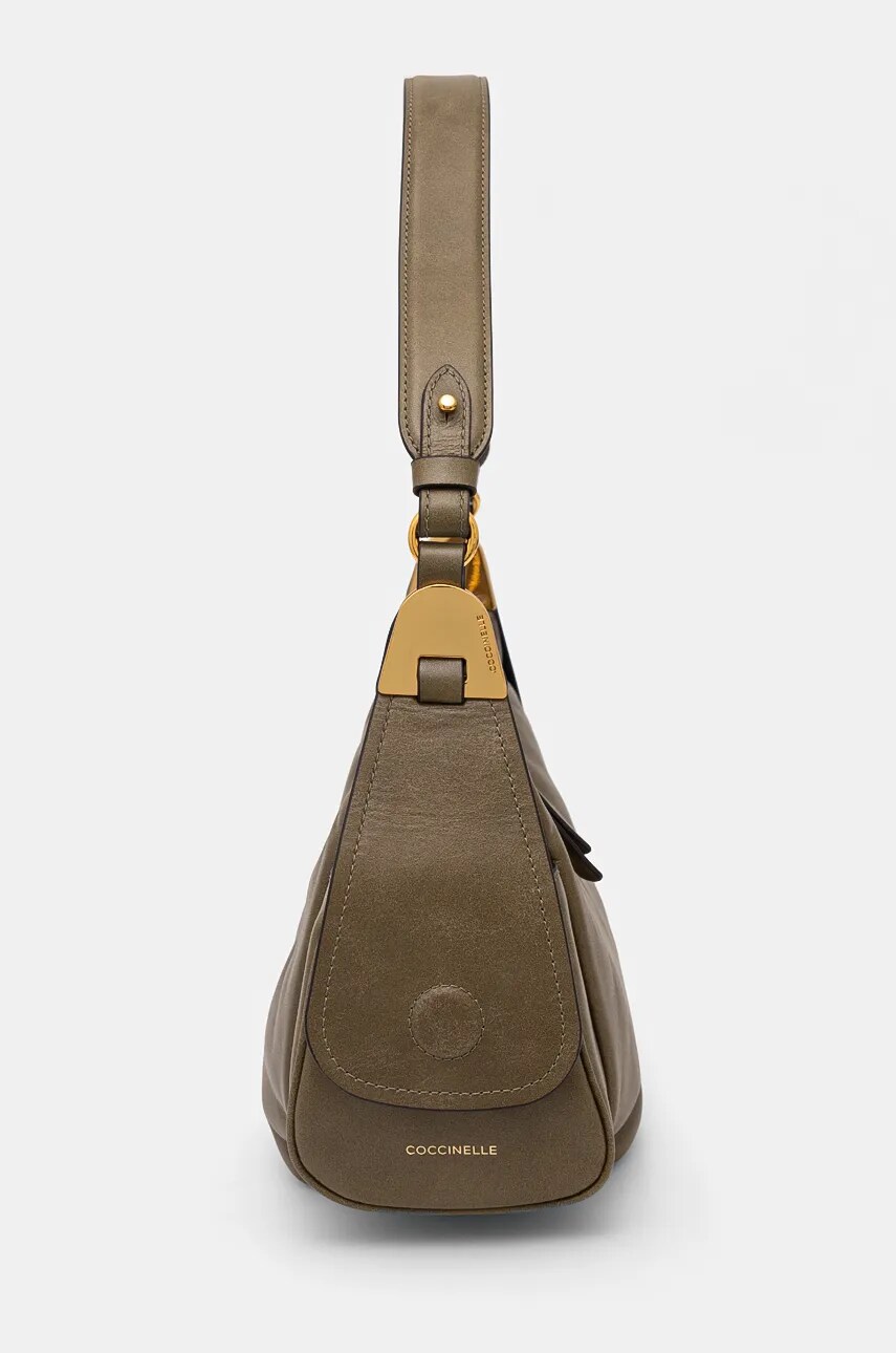 Шкіряна сумочка Coccinelle COCCINELLECAMPUS VINTAGE колір зелений E1 RFG 13 01 01