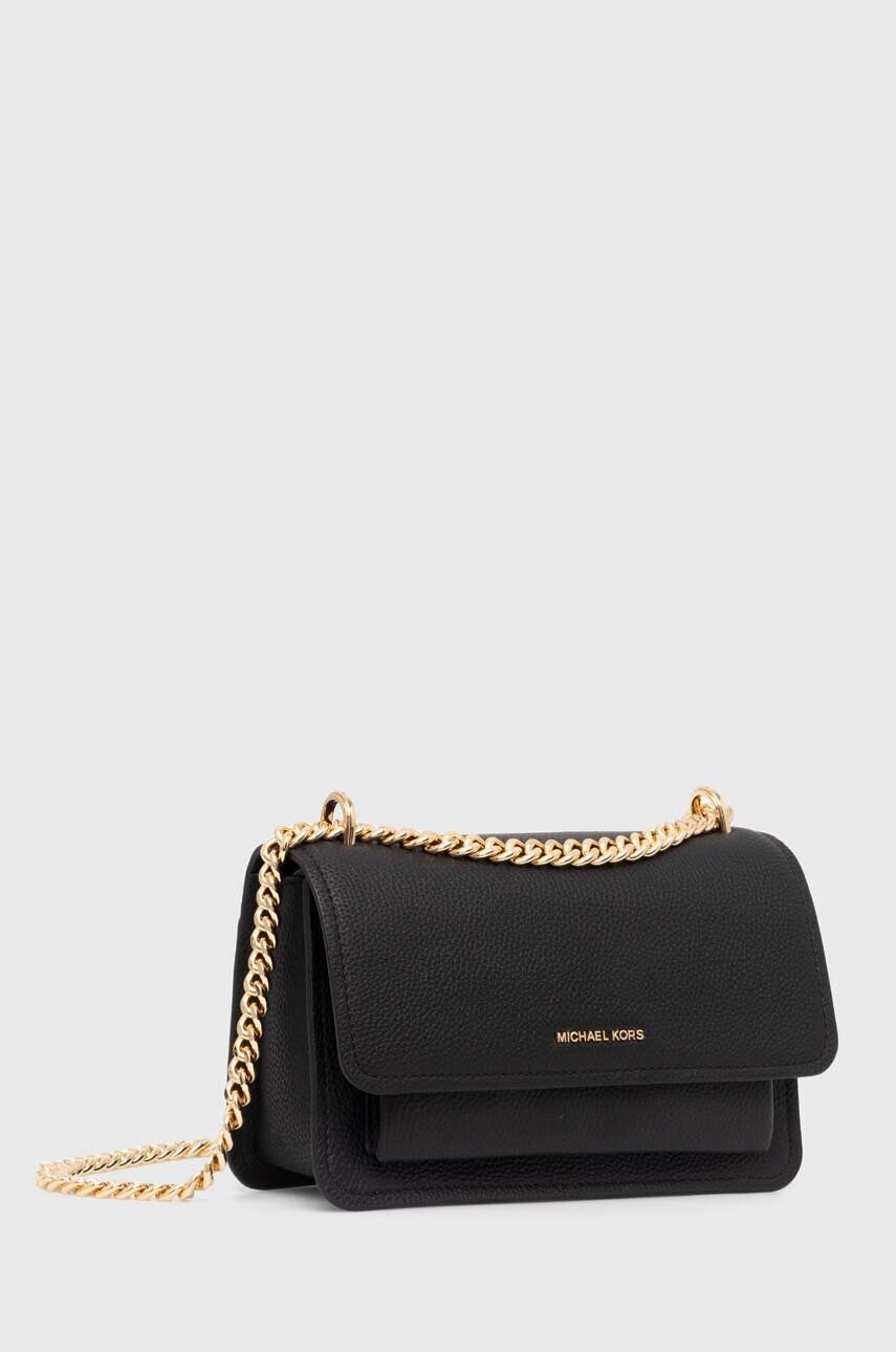 Шкіряна сумочка MICHAEL Michael Kors колір чорний 30T4GC7L3T