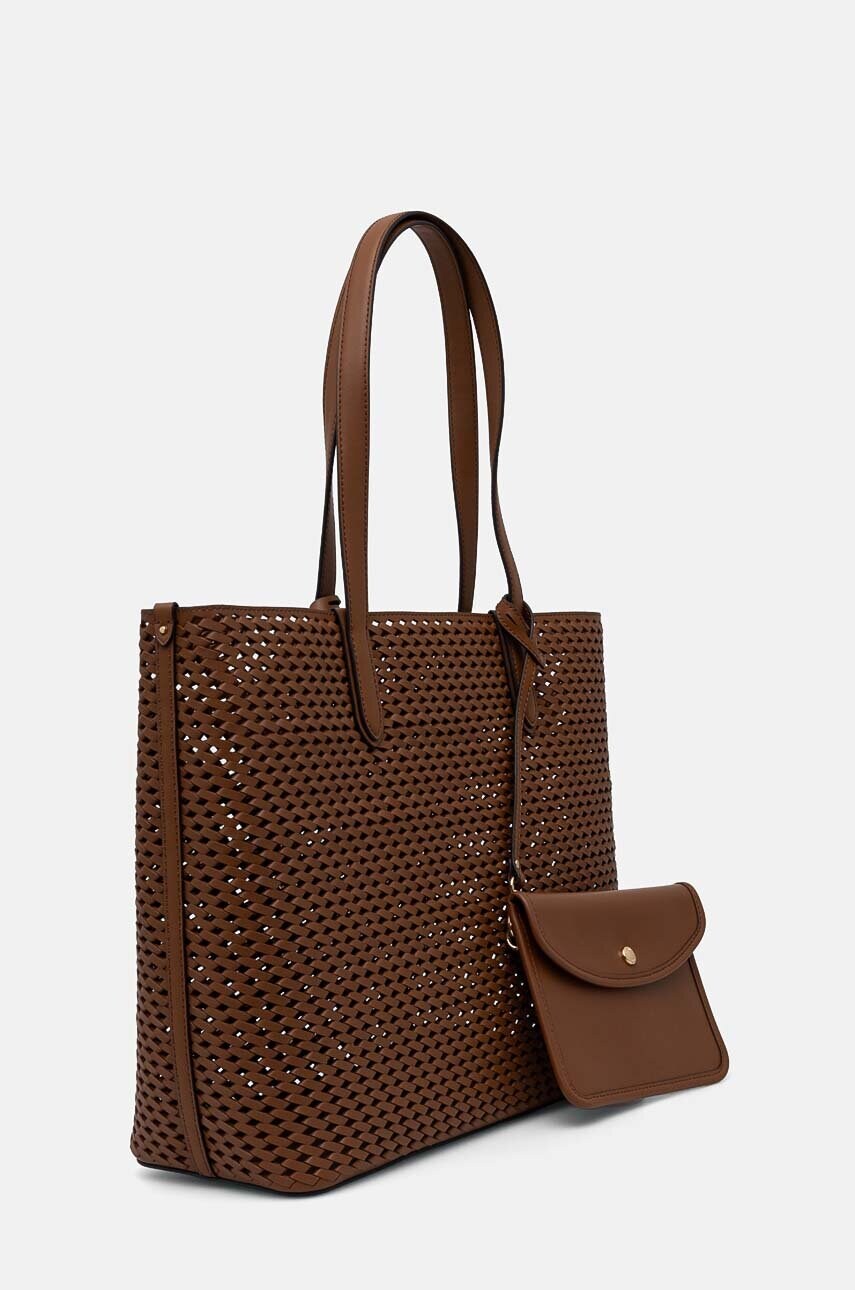 Шкіряна сумочка MICHAEL Michael Kors колір коричневий 30T4GZAT4L