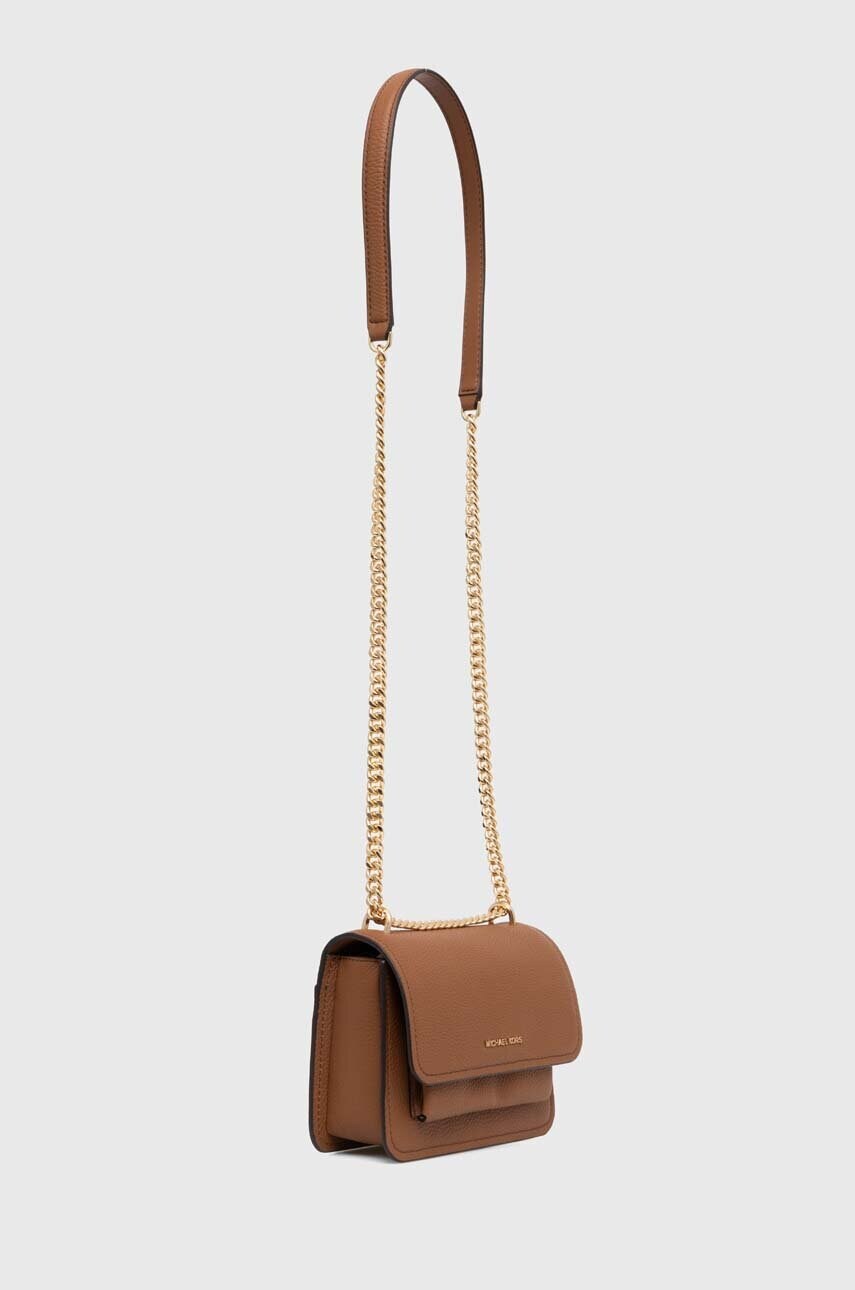 Шкіряна сумочка MICHAEL Michael Kors колір коричневий 32T4GC7C1T