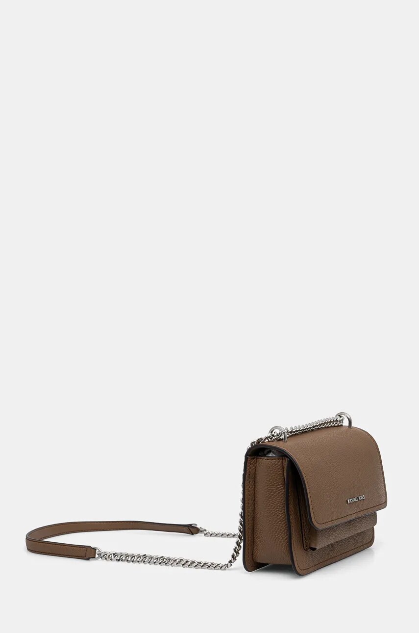 Шкіряна сумочка MICHAEL Michael Kors колір коричневий 32T4SC7C1T