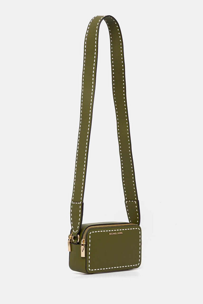 Шкіряна сумочка MICHAEL Michael Kors колір зелений 32T4GJ6C1L