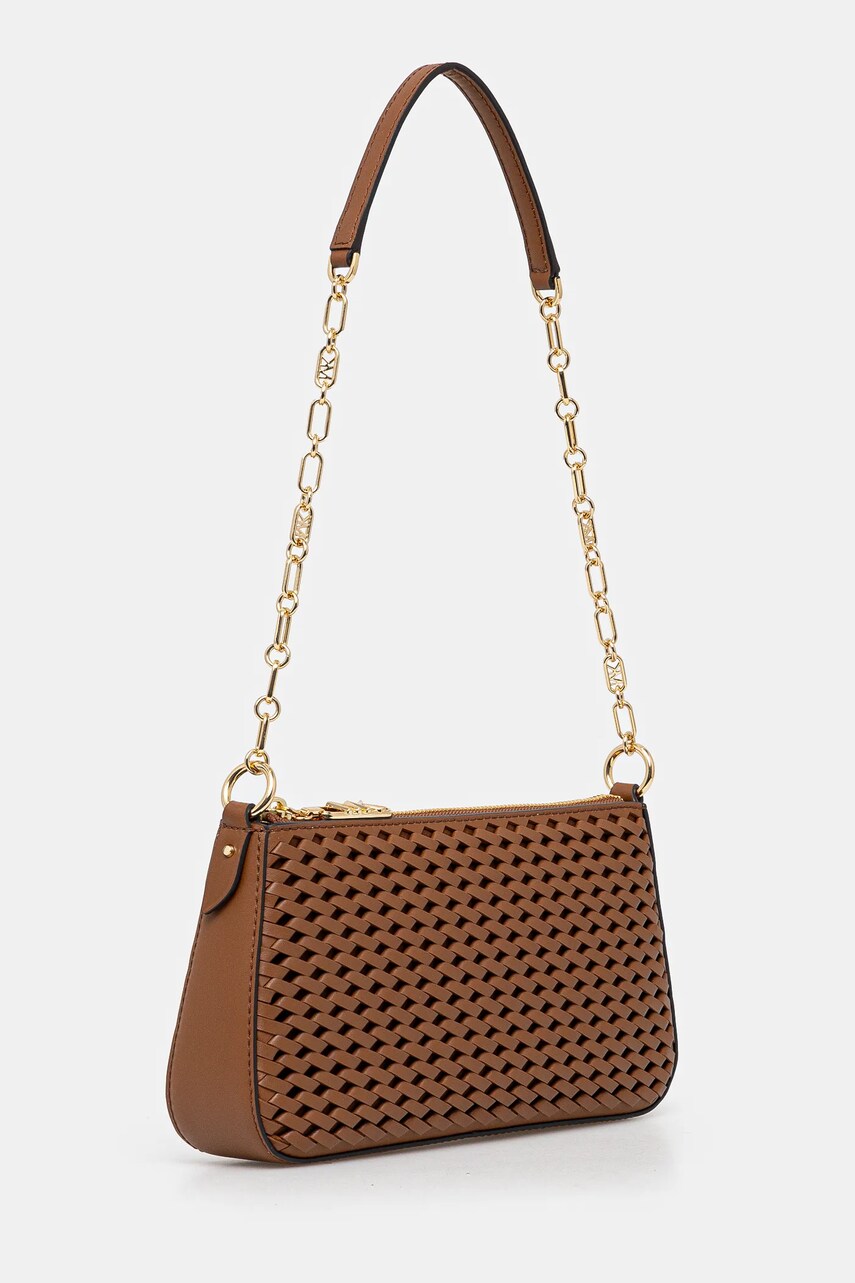 Шкіряна сумочка MICHAEL Michael Kors колір коричневий 32T4G8EW6L