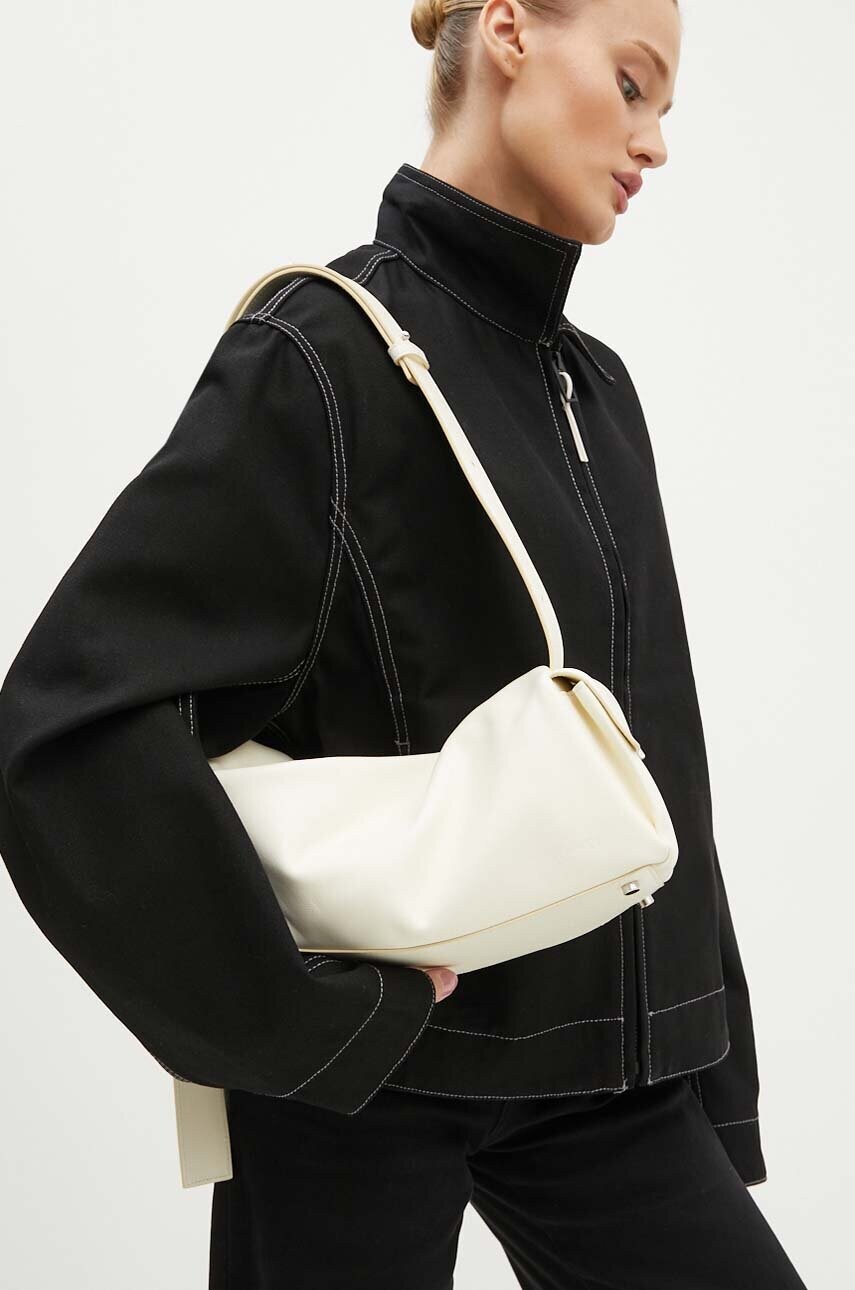 Шкіряна сумочка Sunnei колір білий CACCWBAG002