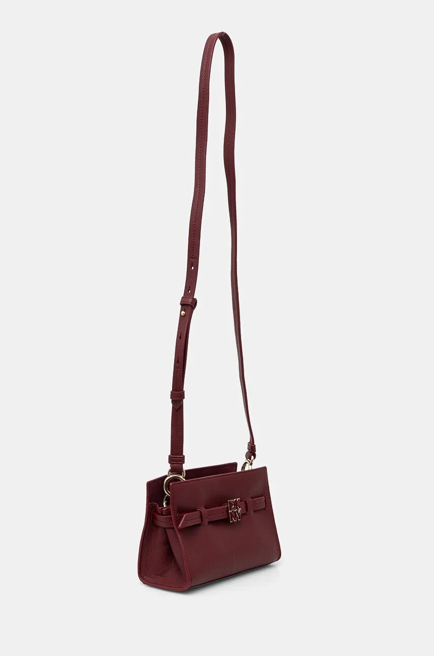 Шкіряна сумочка Dkny колір бордовий R43NKF77