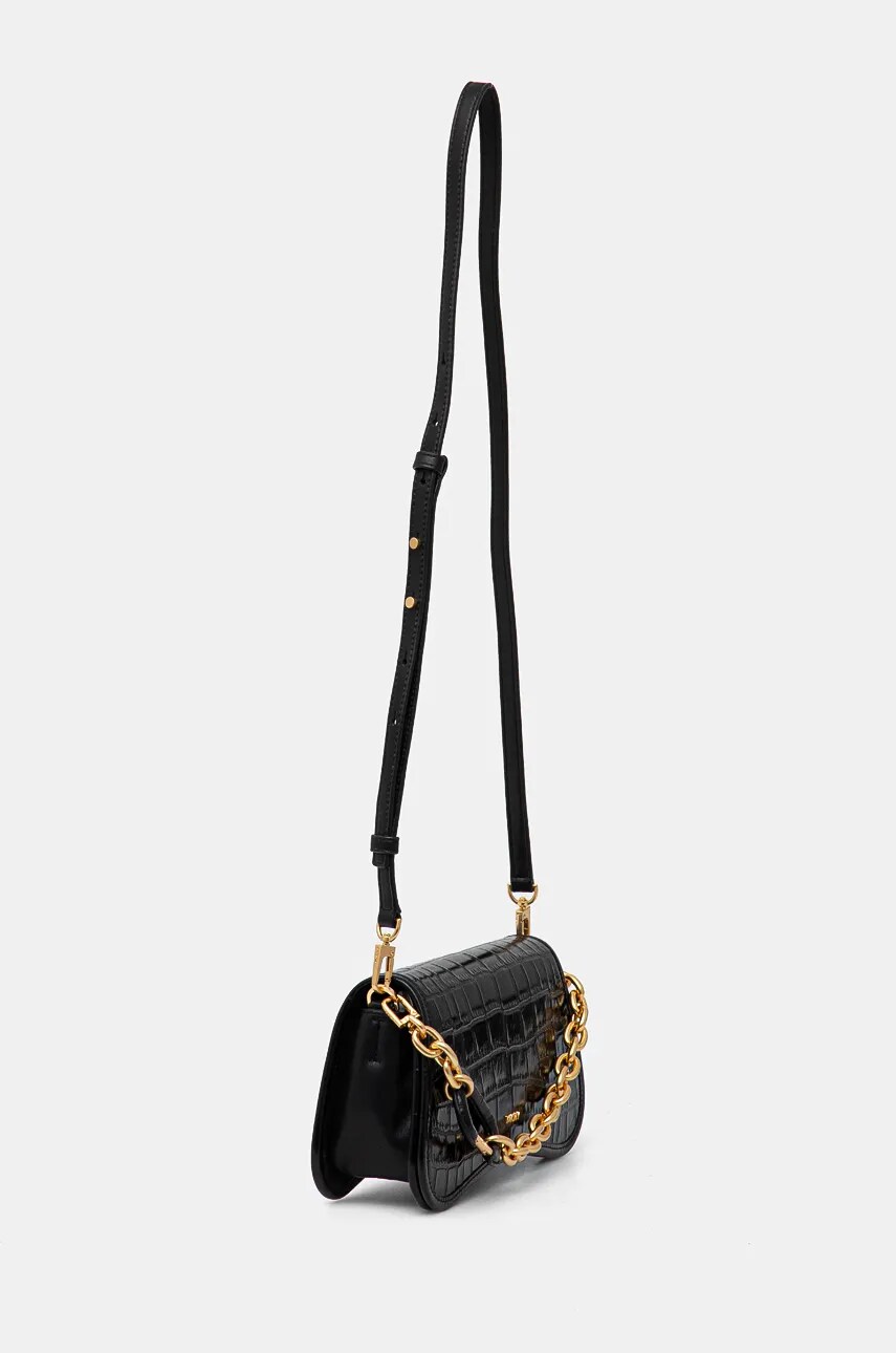 Шкіряна сумочка Dkny колір чорний R43GPG48