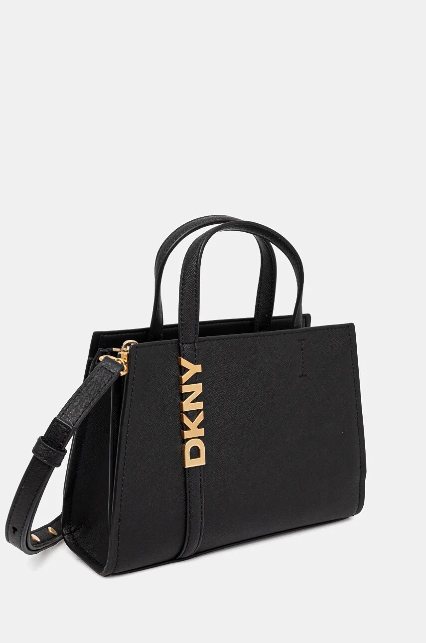 Шкіряна сумочка Dkny колір чорний R43EYG56