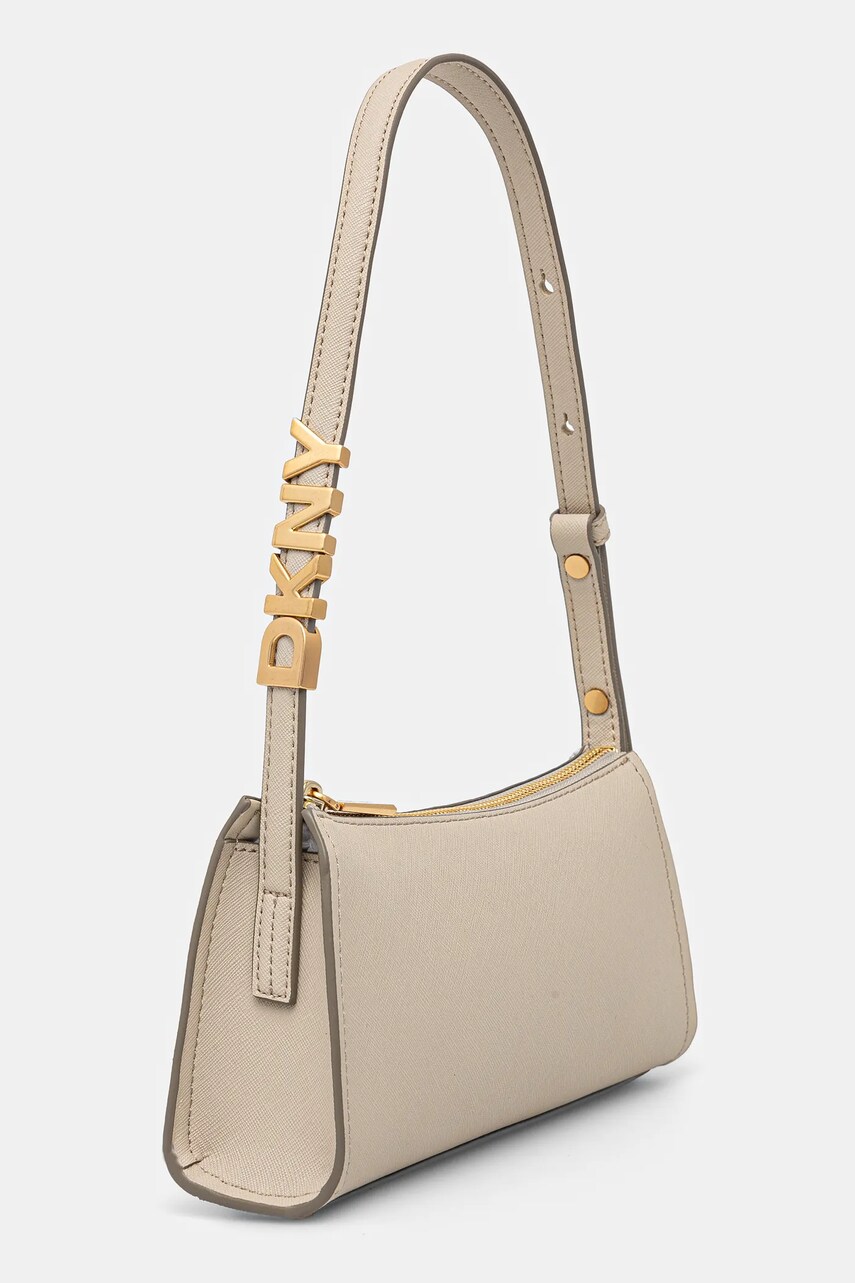 Шкіряна сумочка Dkny колір бежевий R433YG57