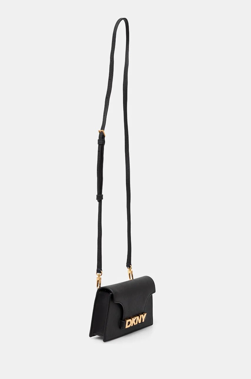 Шкіряна сумочка Dkny колір чорний R435OG58