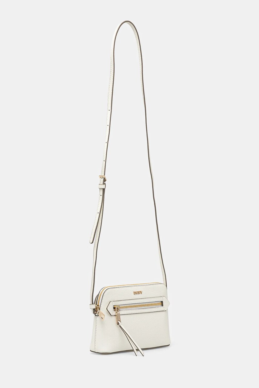 Шкіряна сумочка Dkny колір бежевий R42EKE17