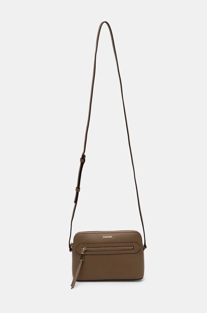 Шкіряна сумочка Dkny колір зелений R42EKE17