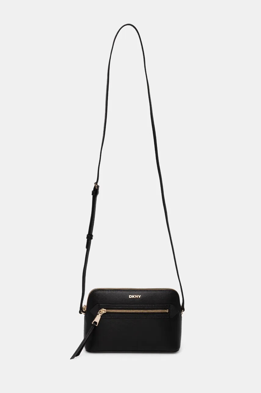 Шкіряна сумочка Dkny колір чорний R42EKE17