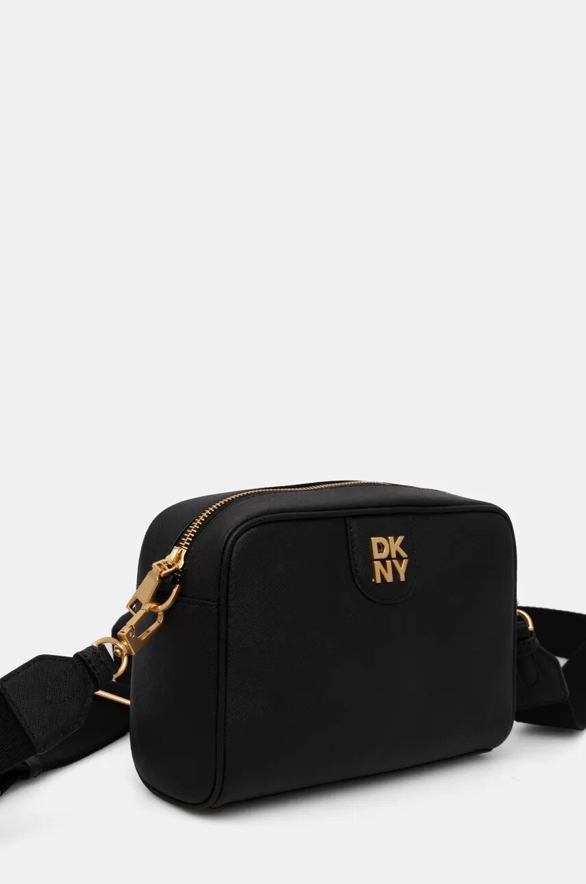 Шкіряна сумочка Dkny колір чорний R43EKV85