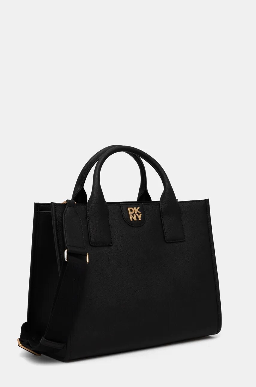 Шкіряна сумочка Dkny колір чорний R43AKQ11