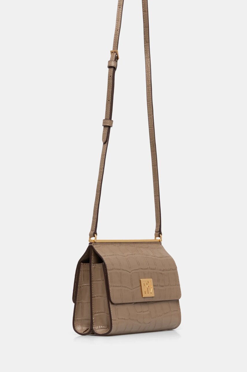 Шкіряна сумочка Dkny колір коричневий R433PG79